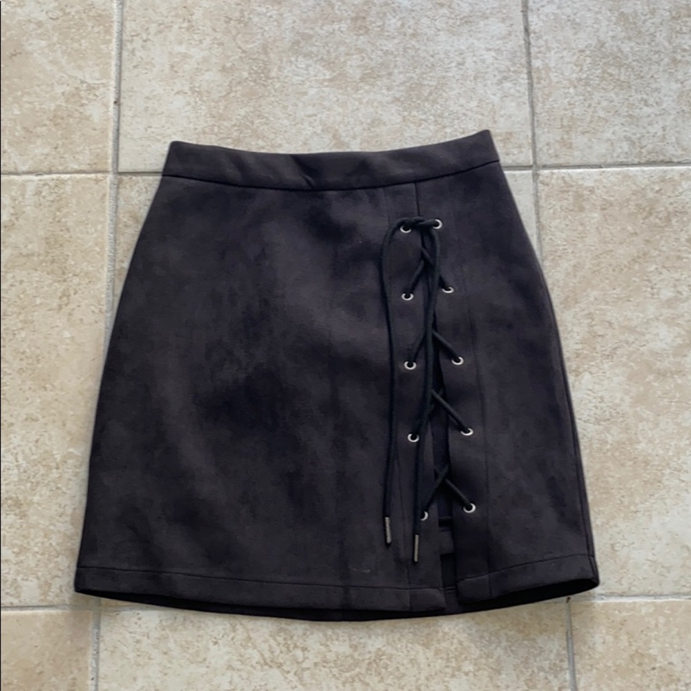 ALL new suedette mini skirt